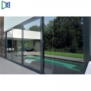 المهنية مسحوق المغلفة والدليل على الصوت والدليل على الحرارة الألومنيوم الأمن انزلاق الباب