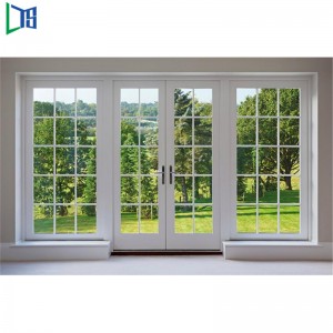 الألواح المزدوجة القياسية الأوروبية أبواب الأرجوحة ذات النمط الألومنيوم أبواب خارجية خارجية من الألومنيوم