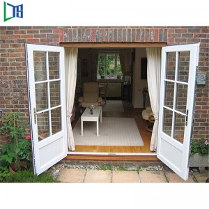 باب الألمنيوم As2047 بغطاء المسحوق باللون الرمادي وخاصية التزجيج بالحرارة المنخفضة والحرارة المنخفضة