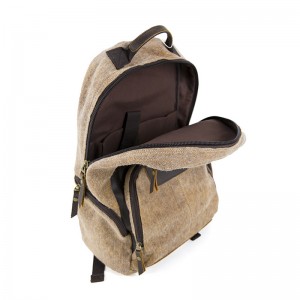 انقسام الجلود مع bagpack الكمبيوتر قماش ، حقيبة كمبيوتر محمول الأعمال عارضة 19SC-7747D