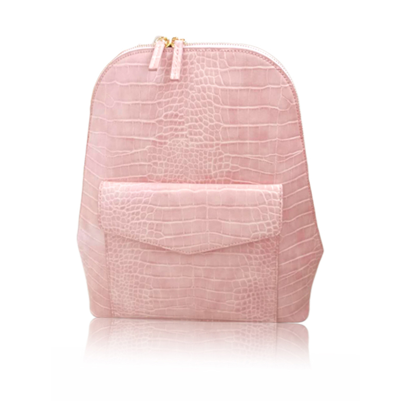 HD0823 --- 2019 نمط جديد من الوردي كروكو بو حقيبة جلدية للمرأة