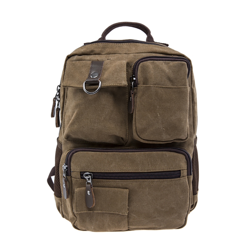 17SC-6570M متعدد الألوان 15 سنوات مصنع صديقة للبيئة دائم daypack عارضة الرجال حقيبة الظهر قماش القطن