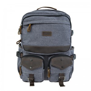 18SC-6890D حار بيع تصميم الجلود تقليم قماش عودة حزمة خمر bagpack حقيبة قوانغتشو قوانغتشو ظهره للشباب