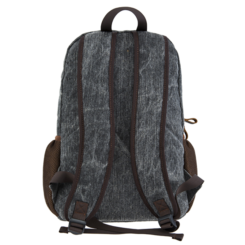 حقيبة ظهر قماش 18SC-6942D مع Daypack حقيبة الظهر جلدية حقيقية