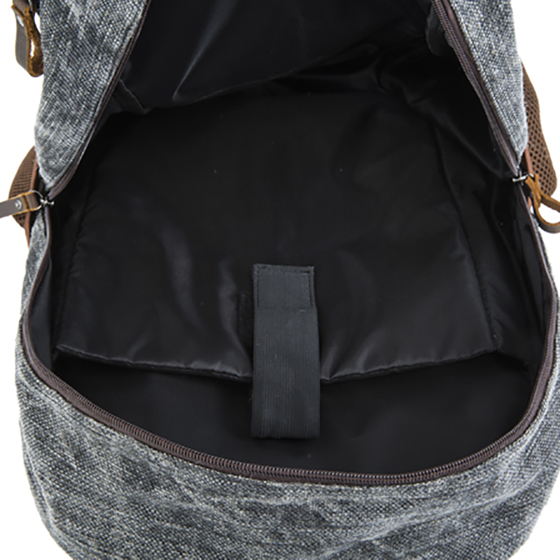 حقيبة ظهر قماش 18SC-6942D مع Daypack حقيبة الظهر جلدية حقيقية