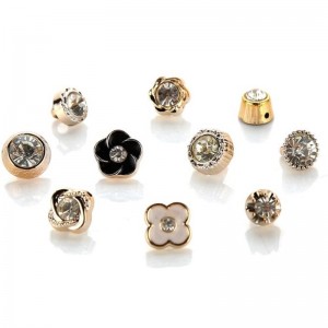 أحدث بيع رائعة الإبداعية طليعي الملابس زر الأزياء السائبة أزرار حجر الراين الأشعة فوق البنفسجية