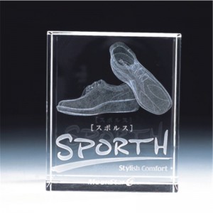 3D نقش داخلي منتجات الكريستال