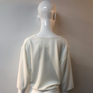 أبيض التعادل الجبهة BLOUSE JLWB0004