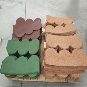 بلاط من الحجر المعدني الملون