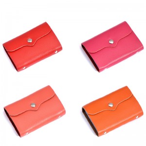 HD0827 - تخصيص بطاقة الهوية حامل بطاقة الأعمال جلد طبيعي