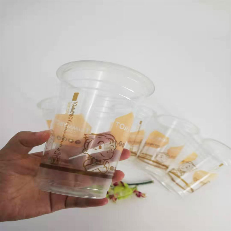 الغذاء الصف 16 أوقية مخصص البلاستيك PET كأس نفطة للعصير