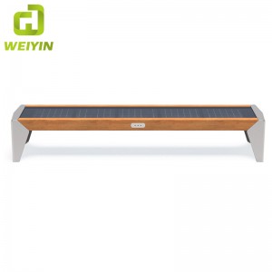 الطاقة الشمسية الذكية حديقة الأثاث مقعد الحديد مع USB الشحن والوصول إلى واي فاي