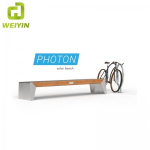 الطاقة الشمسية الذكية حديقة الأثاث مقعد الحديد مع USB الشحن والوصول إلى واي فاي