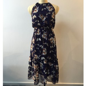 فستان مطبوع باللون الزهري JLWD0032