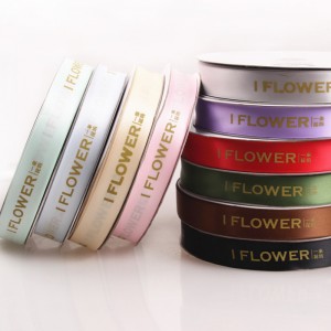 1 # شخصية اسم العلامة التجارية شعار مخصص المطبوعة الشريط للشعر الانحناء