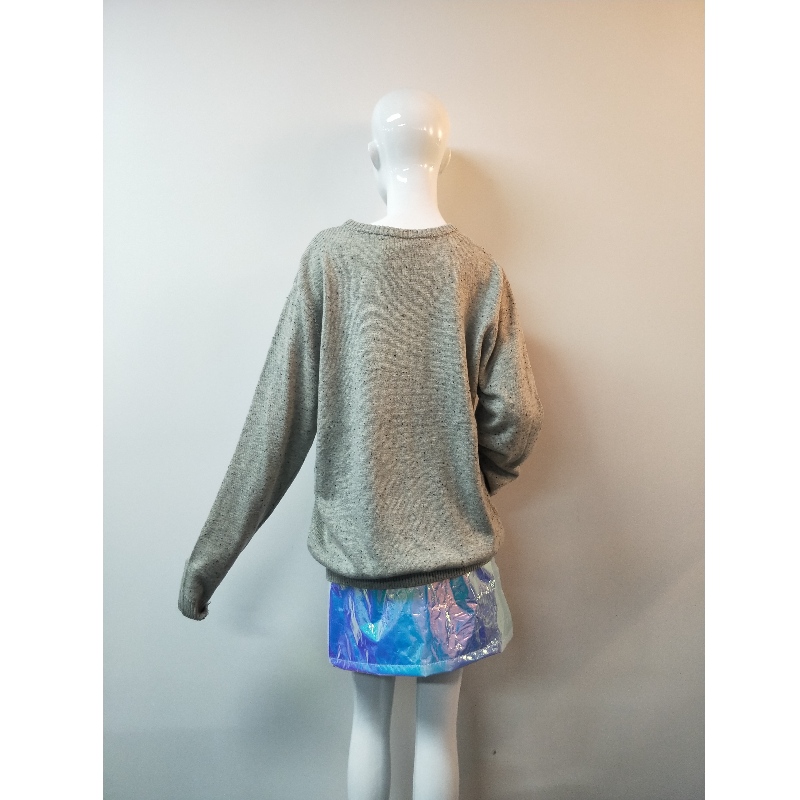 GRAY LONG-SLEEVE SWEATER RLWS0089F