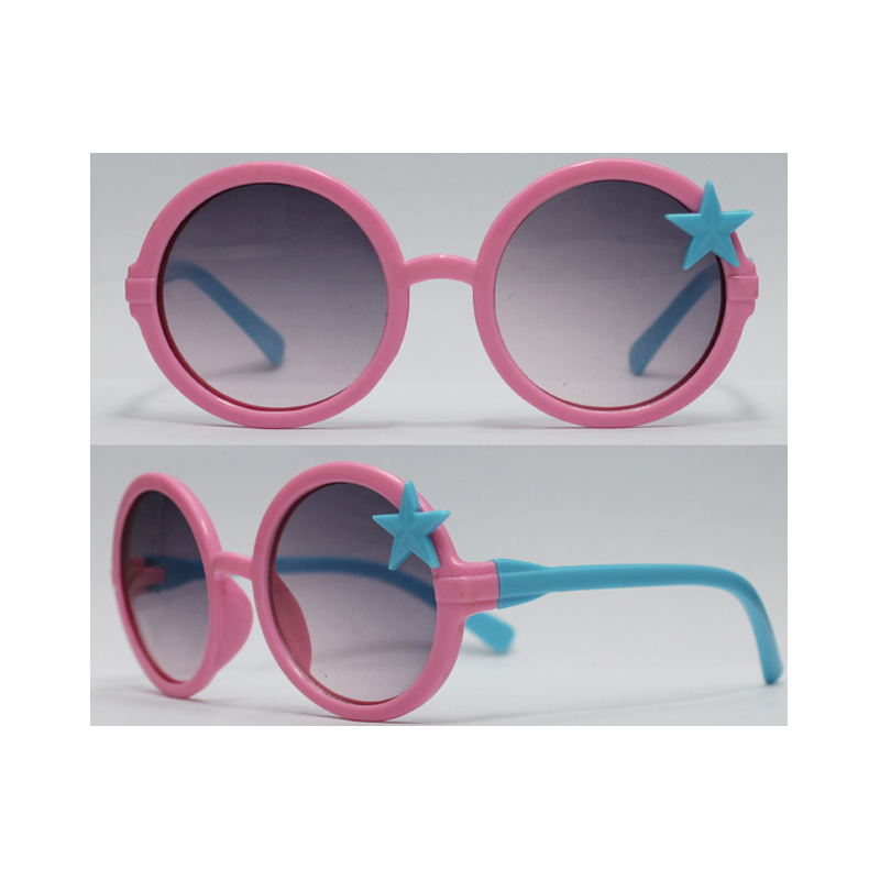 النظارات الشمسية البلاستيكية الأطفال المألوف الجديد ، دعوى للفتيات ، ألوان مختلفة متاحة