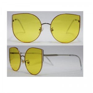 الجملة مخصص شعار نظارات شمسية المرأة الكبيرة عيون القط الإطار