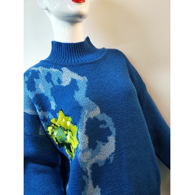 BLU PRINT SWEATER RLWS0134F