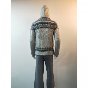 GRE PRINT SWEATER COAT RLMS0078F