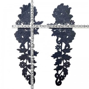 2 التطريز الكروشيه المتقدمة ، زين العنق خط العنق امرأة الدانتيل