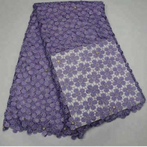 جودة عالية أزياء نيجيريا السويسري القطن التطريز الحبل جبر أقمشة الدانتيل