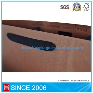 حقيبة حذاء بني مع تصميم حسب الطلب