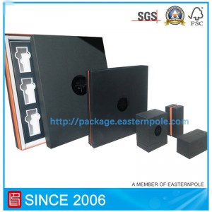 مربع ورقة مستحضرات التجميل المصنوعة يدويا مع إدراج من الورق المقوى