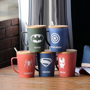 عرف الشارات المطبوعة الأبيض 100  ٪ الميلامين فنجان القهوة  ، تصميم جديد