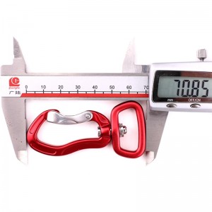 في الهواء الطلق هوك تسلق التخييم قفل الرئيسي الفولاذ المقاوم للصدأ الربيع قضيب حلقة تسلق carabiner متعددة الوظائف في الهواء الطلق الص...