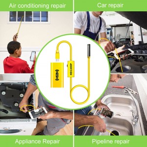 منظار لاسلكي 2.0 ميجابكسل HD WiFi كاميرا بوريسكوب واجهة مايكرو للماء التفتيش ثعبان مصور الروبوت ، دائرة الرقابة الداخلية ويندوز ، فون ...