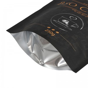 أكياس القهوة شعار مخصصة قابلة لإعادة الاستخدام الوقوف حقيبة مع أكياس التعبئة والتغليف ziplock للقهوة