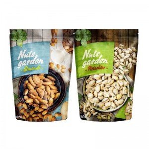 الحقيبة مع زيبر كرافت ورقة الوقوف تغليف أغذية Ziplock حقيبة دوق-باي مطبوعة مخصص