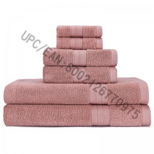 JMD TEXTILE Bathroom Towel Set، مناشف ، مجموعة من 6، 2 منشفة، 2 مناشف اليد، 2 مناشف الحمام، المناشف المناشف المنزلية المناشف الماصة المعمرة المنا...