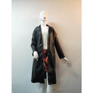 سيدات سوداء طويلة بو سترة RLWPJ0021N