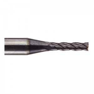 مطحنة نهاية كربيد صلب ، AlTin ، مطلية ، 4 فلوت ، 1/16 \