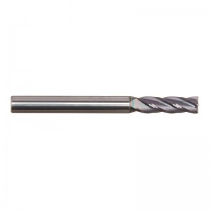 طاحونة نهاية كربيد صلبة ، AlTiN Coated ، 4 فلوت ، قطر 3/16 ، 3/16 \