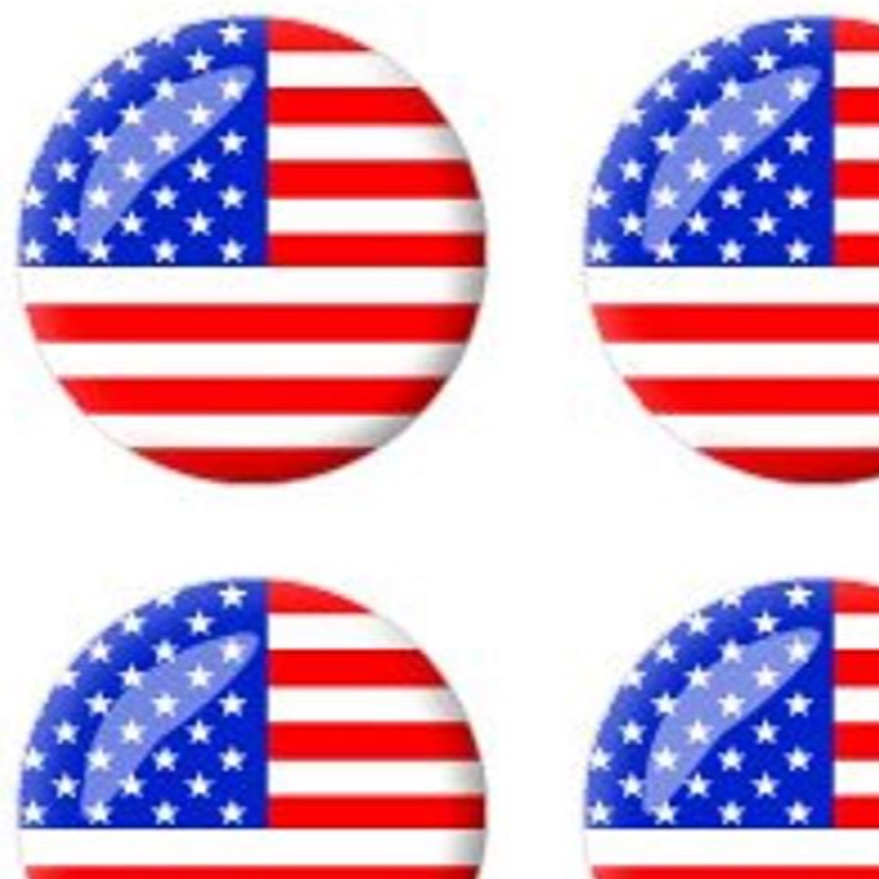 العلم الأمريكي القبة ملصقا ، شعار ملصقات السيارات