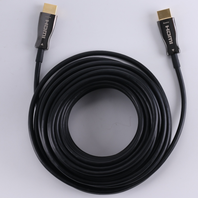 وظيفة ARC الألياف HDMI CABLE (نقل الألياف البصرية) ، الضوئية الهجينة. قذيفة معدنية ، 4K