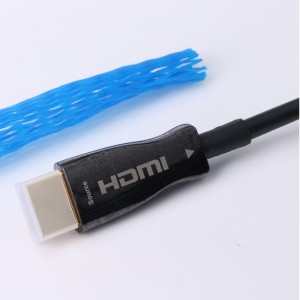 وظيفة ARC الألياف HDMI CABLE (نقل الألياف البصرية) ، الضوئية الهجينة. قذيفة معدنية ، 4K
