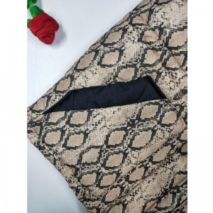 سيدات سيربنتين طباعة معطف مبطن RLWPC0008