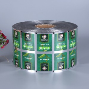 الغذاء فيلم التعبئة والتغليف البلاستيكية احباط الالومنيوم لفة للحليب الشاي القهوة الكيس