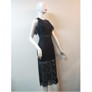 LADIES 'BLACK LACE LLGLINE DRESS JLWD0039