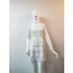 سيدة بيضاء فستان الدانتيل JLWD0040