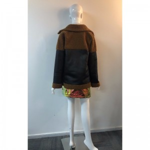 السيدات بو سترة مع بورغ تريم RLWPJ0031