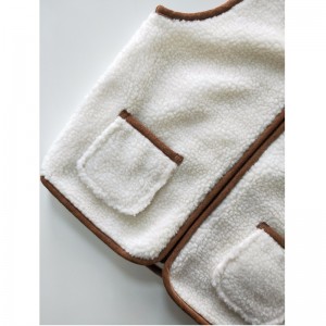 الأطفال بورجيت سترة بيضاء RLCV0002