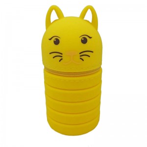 سيليكون القلم حقيبة مخصص زيبر حالة من رصاص مضحك