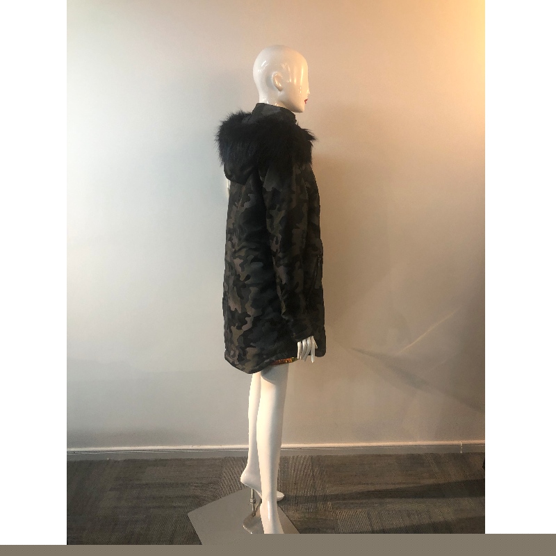 CAMO HOODED COAT RADWPC0040