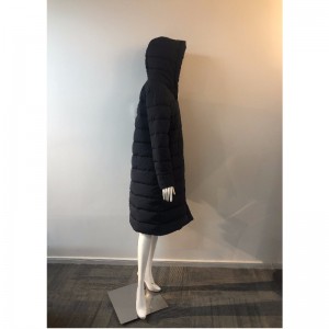 سيدات معطف طويل أسود RLWPC0056