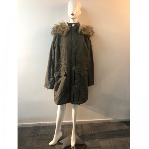 السيدات DARK-GRAY PADDED COAT RLWPC0071
